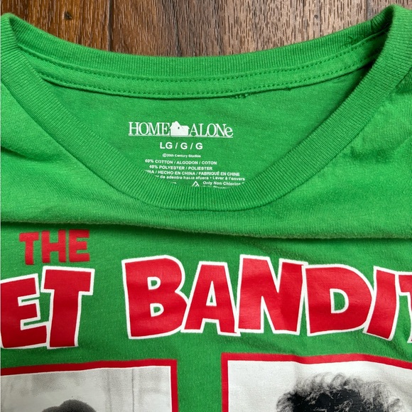 Home Alone* The Wet Bandits Tee * Size Large Unisex * Large Front Print. - Picture 4 of 6